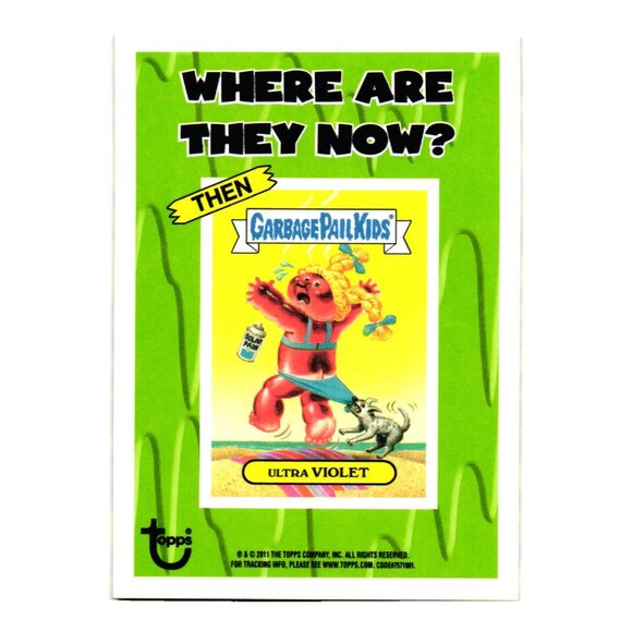 Garbage Pail Kids Where Are They Now Ultra Violet Trading Card Sticker 2011 GPK - Picture 2 of 2